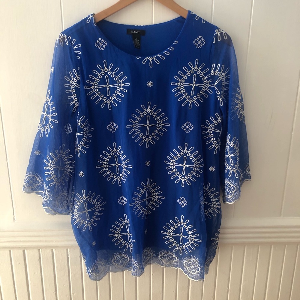 Alfani Sheer Blouse